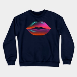 surreal lips Crewneck Sweatshirt